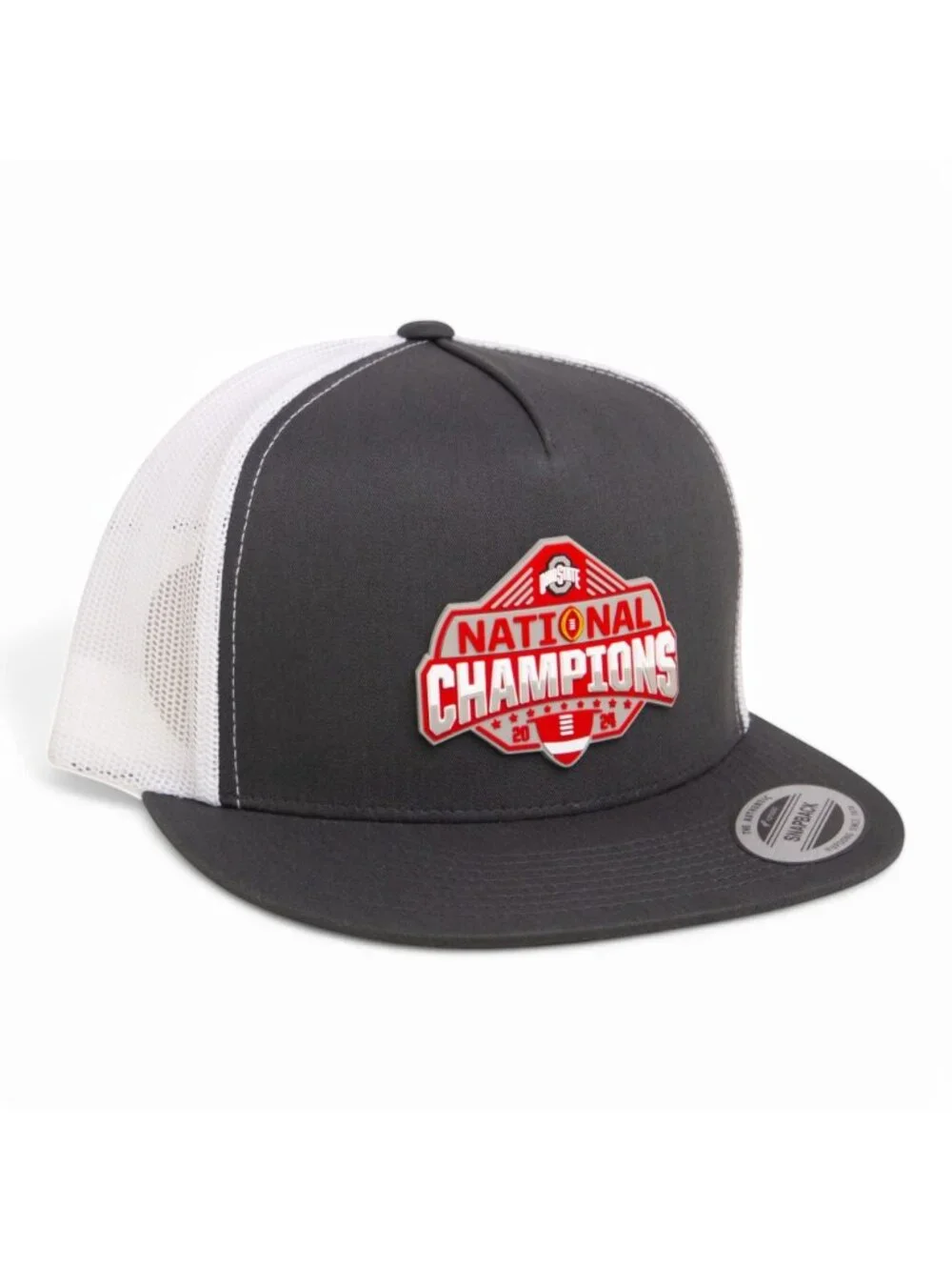 Ohio State Buckeyes 2024 CFP National Champions YP Flat Bill Trucker Hat